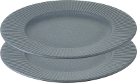 Набор тарелок Liberty Jones Soft Ripples / LJ-SS-PL21-GR (2шт, серый) - 