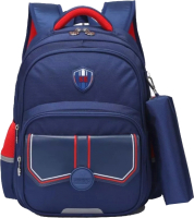 Школьный рюкзак Sun Eight SE-22005 (темно-синий/красный) - 
