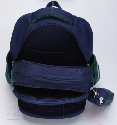 Школьный рюкзак Sun Eight SE-22005 (темно-синий/зеленый)