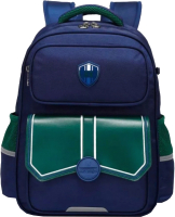 Школьный рюкзак Sun Eight SE-22006 (темно-синий/зеленый) - 