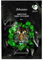 Маска для лица тканевая JMsolution Green Dear Tiger Cica Mask Pure (30мл) - 