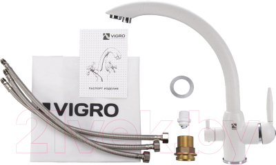 Смеситель Vigro VG907 (белый)