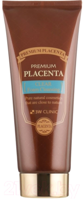 Пенка для умывания 3W Clinic Placenta Clear Foam Cleansing  (180мл)
