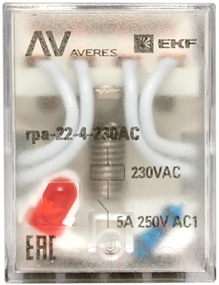 Реле промежуточное EKF Averes rpa-22-4-230AC