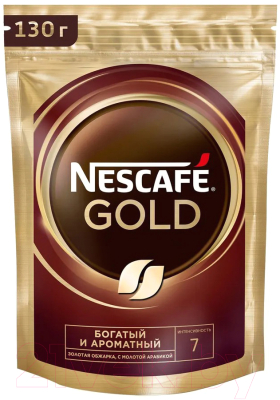 Кофе растворимый Nescafe Gold  (130г)