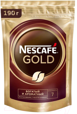 Кофе растворимый Nescafe Gold (190г)