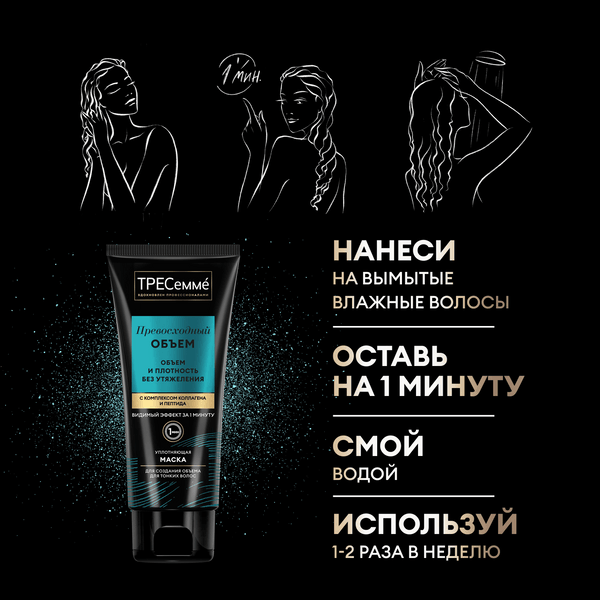 Маска для волос Tresemme Уплотняющая Beauty-Full Volume (200мл)
