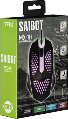 Мышь TFN Saibot MX-1H / TFN-GM-MW-MX-1H (черный)