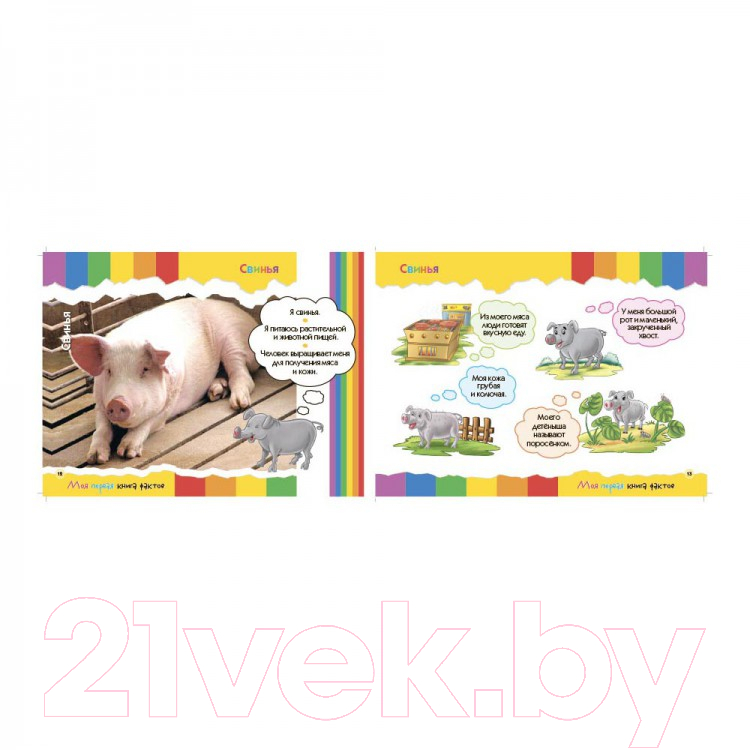 Развивающая книга ND Play Моя первая книга фактов. Ферма / 252056 — фото 5