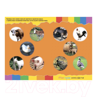 Изображение товара Развивающая книга ND Play Моя первая книга фактов. Ферма / 252056
