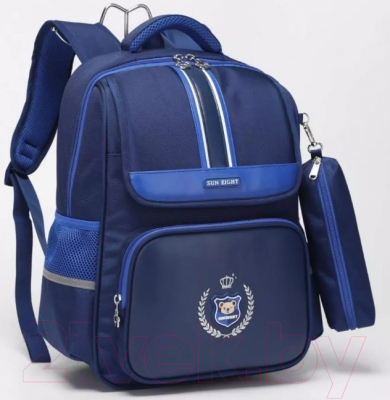 Школьный рюкзак Sun Eight SE-22027 (темно-синий/синий)