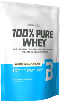 Протеин BioTechUSA 100% Pure Whey (1кг, ваниль)