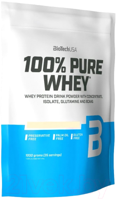 Протеин BioTechUSA 100% Pure Whey  (1кг, нейтральный)