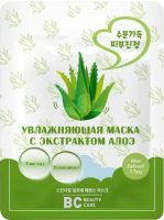 

Маска для лица тканевая BC Beauty Care, Увлажняющая с экстрактом алоэ