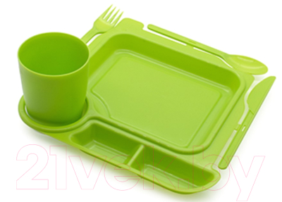 Набор пластиковой посуды Berossi Fiesta ИК 85180000 (майская зелень)