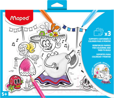 Набор для творчества Maped Creative Раскраска с наклейками / 831226