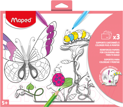 Набор для творчества Maped Creative Раскраска с наклейками / 831226