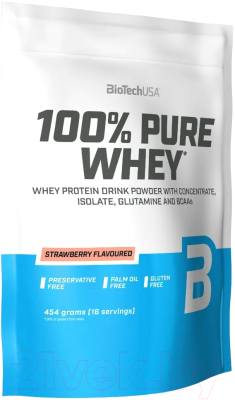 Протеин BioTechUSA 100% Pure Whey (454г, клубника)