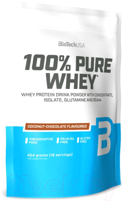 Протеин BioTechUSA 100% Pure Whey (454г, кокос-шоколад)
