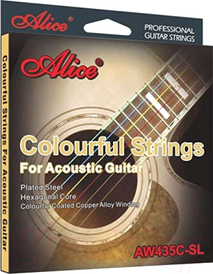Струна для акустической гитары Alice AW435C-SL