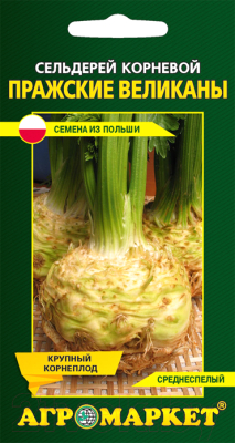 Изображение товара Семена Агромаркет Сельдерей корневой Пражские великаны (0.5г)