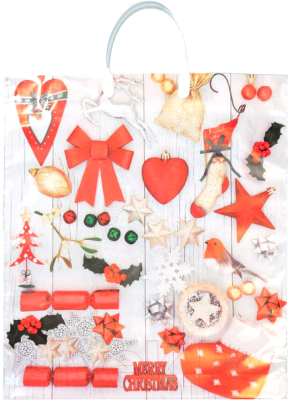 Изображение товара Пакет подарочный ТИКО-Пластик Коллаж сталь и беж / н00168604