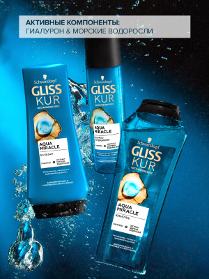 Бальзам для волос Gliss Kur Aqua Miracle Для нормальных и склонных к сухости волос (360мл)