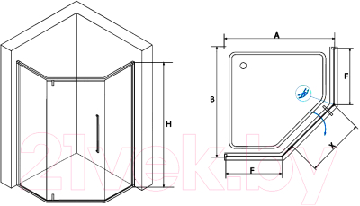 Купить Душевой уголок RGW SV-81-G 100x100 / 32328100-16  