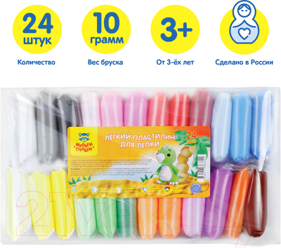 Пластилин легкий Мульти-пульти ЛП_40360 (24цв)