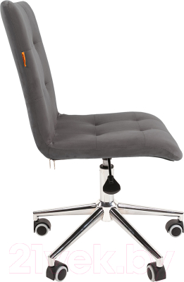 Кресло офисное Chairman 030 (ткань T-55 серый/хром)