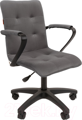 Кресло офисное Chairman 030 (ткань T-55 серый/пластик)