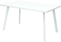 Обеденный стол M-City Фин 120 / 464M04111 (белый стекло/белый) - 