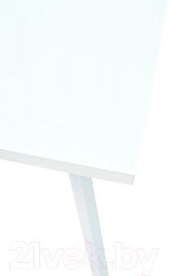 Обеденный стол M-City Фин 120 / 464M04111 (белый стекло/белый)