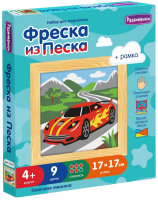 

Набор для творчества Развивашки, Фреска из цветного песка Гоночная машина / С1915