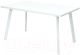 Обеденный стол M-City Фин 140 / 464M04115 (белый стекло/белый) - 