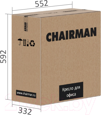 Кресло офисное Chairman 9801 (С-3 черный)