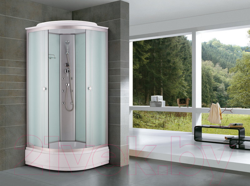 Душевая кабина Niagara NG-3302-14G 100x100x215 (матовое стекло) — фото 2