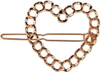 Заколка для волос Lukky Fashion Сердце Цепочка / Т21496 (бронзовый) - 