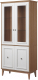 Шкаф с витриной Гомельдрев Торино ГМ 1492 Дуб (белый/натуральный дуб) - 
