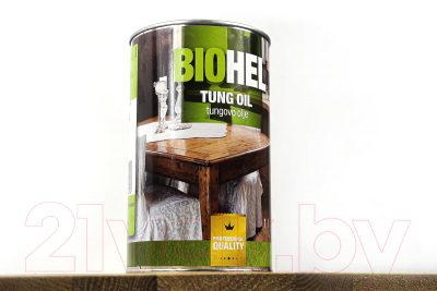 Масло для древесины HELIOS Biohel тунговое / A00009416 (1л)