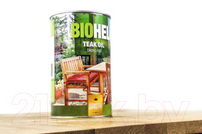 Масло для древесины HELIOS Biohel тиковое / A00009415 (1л)