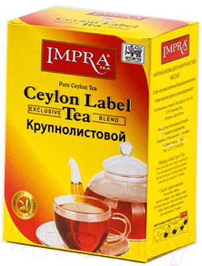 Изображение товара Чай листовой Impra Ceylon Label Tea Big Leaf (80г)