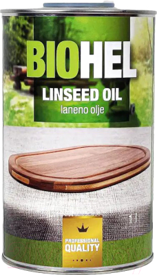 Масло для древесины HELIOS Biohel льняное / A00009411 (1л)