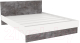 Полуторная кровать Doma Modul 120x200 (белый/камень серый) - 