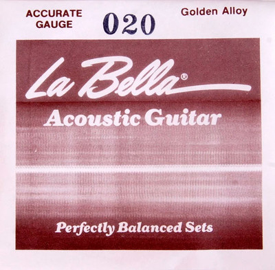 Струна для акустической гитары La Bella GW020 - 