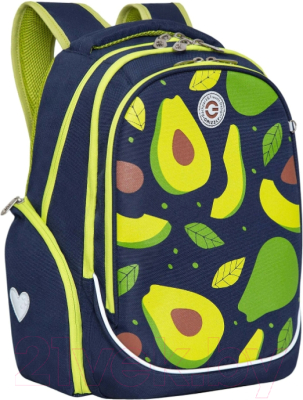 Школьный рюкзак Grizzly RG-368-3 (синий)