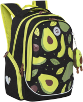Школьный рюкзак Grizzly RG-368-3 (черный) - 