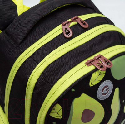 Школьный рюкзак Grizzly RG-368-3 (черный)
