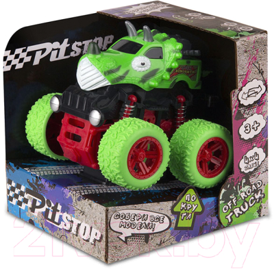 Автомобиль игрушечный Pit Stop Трак Динозавр / PS-1819-9A-3