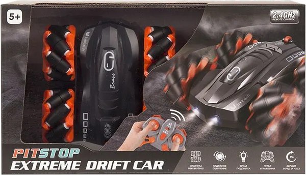 Радиоуправляемая игрушка Pit Stop Extreme Drift Car / PS-1904-1-1 (оранжевый)